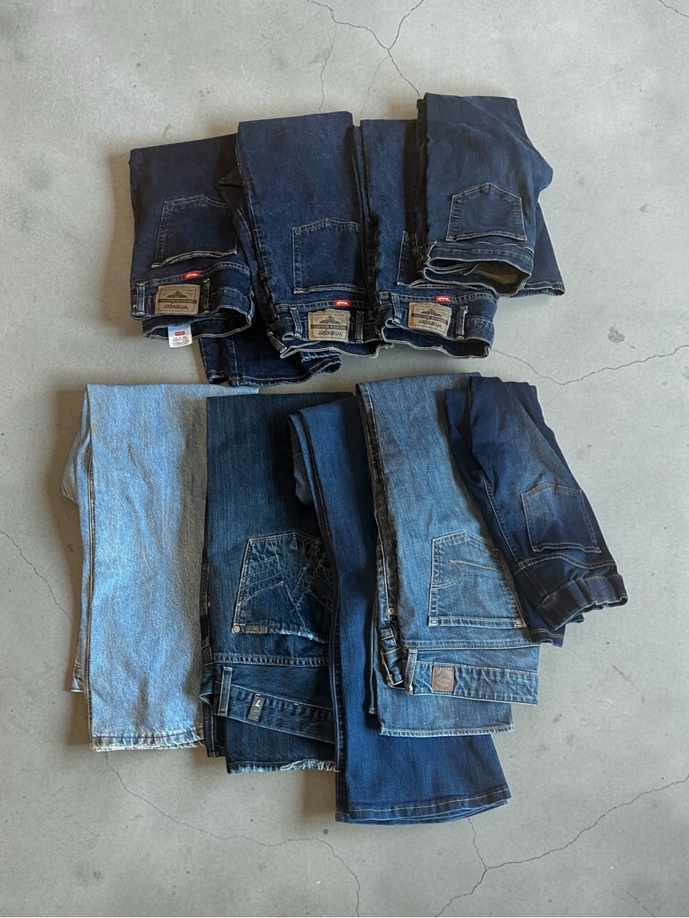 Mixed Denim Reseller Bundle – Men’s, Women’s & Kids’ Jeans – Various Sizes